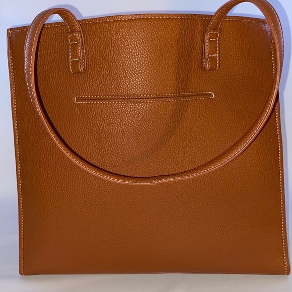 Tahari Cognac Tote - Picture 2 of 5
